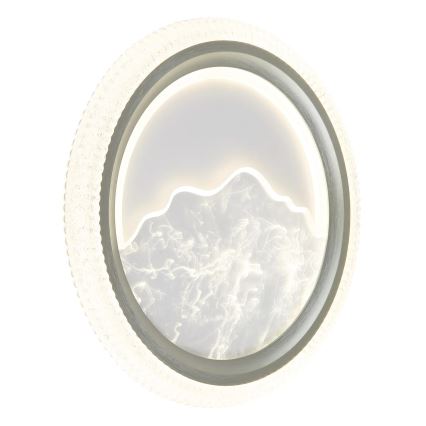 Globo - LED-plafondlamp LED/28W/230V 3000/4200/6000K Ø 39,5 cm zilver