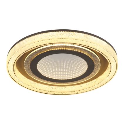 Globo - LED dimbare plafondlamp LED/48W/230V 2700-6000K Ø 48 cm antraciet + afstandsbediening
