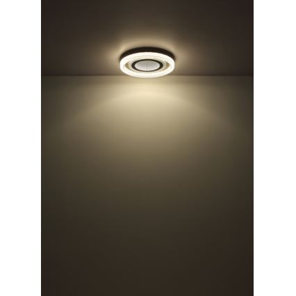 Globo - Plafonnier LED dimmable LED/48W/230V 2700-6000K Ø 48 cm anthracite + télécommande