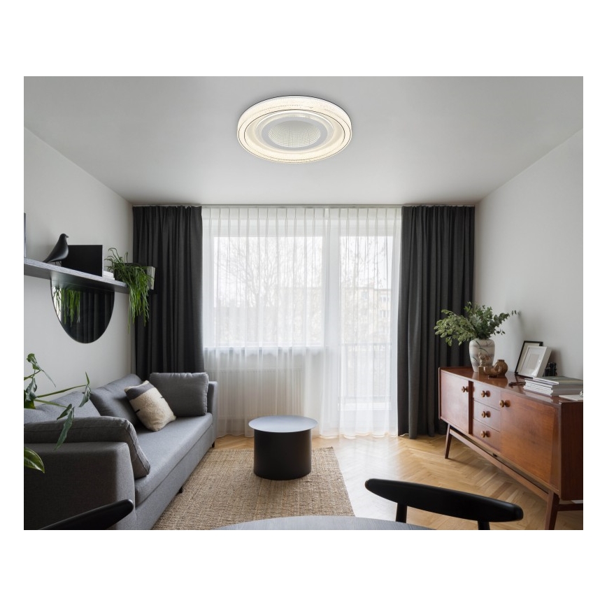 Globo - LED dimbare plafondlamp LED/48W/230V 2700-6000K Ø 48 cm wit + afstandsbediening