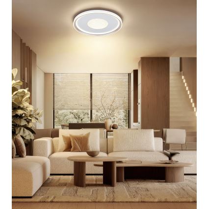 Globo - Plafonnier LED dimmable LED/60W/230V 2700–6000K Ø 59 cm blanc/crème + télécommande