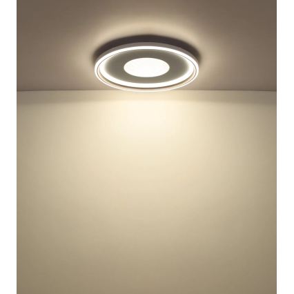 Globo - Plafonnier LED dimmable LED/60W/230V 2700–6000K Ø 59 cm blanc/crème + télécommande