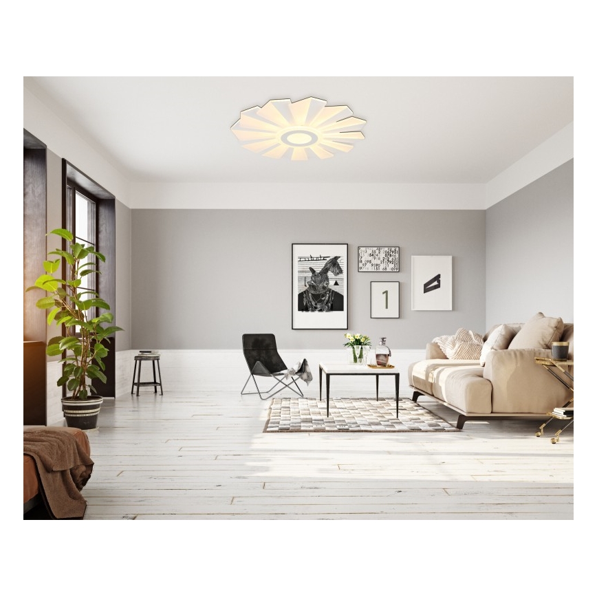 Globo - LED dimbare plafondlamp LED/58W/230V 2700-6000K Ø 50 cm wit + afstandsbediening