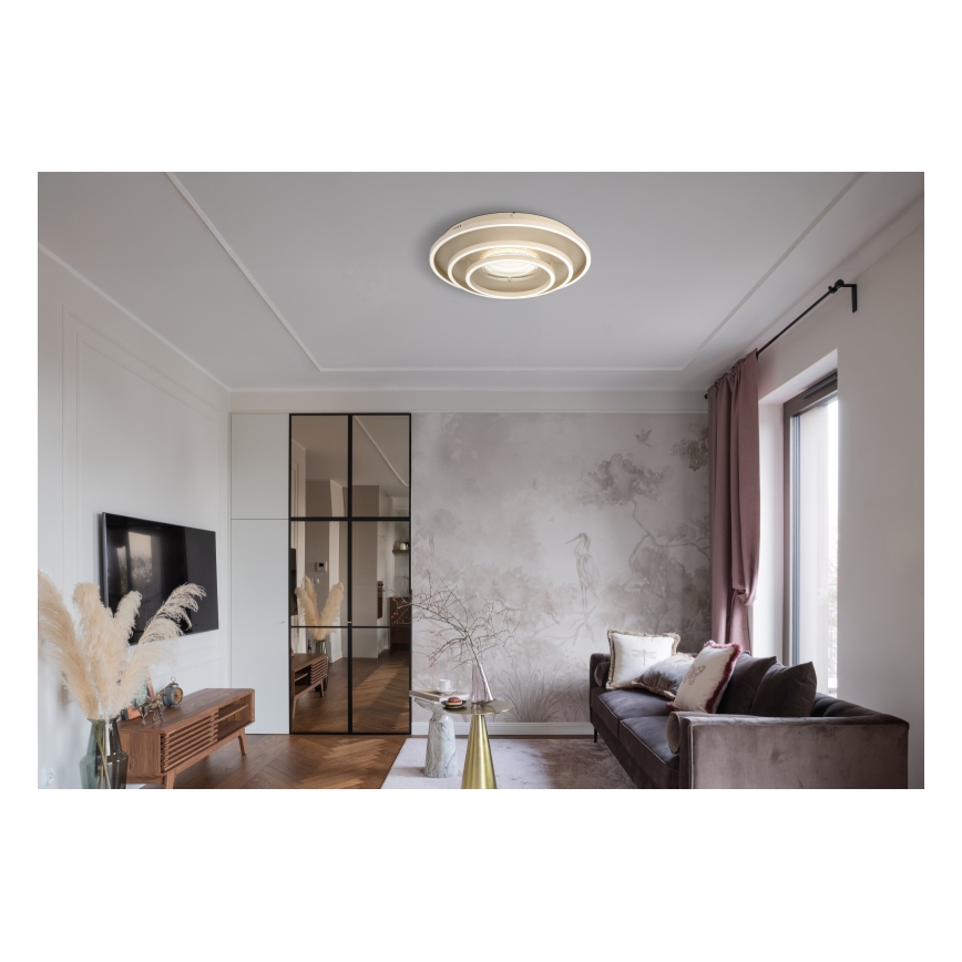 Globo - LED plafondlamp LED/40W/230V 3000/4000/6000K Ø 51 cm beige