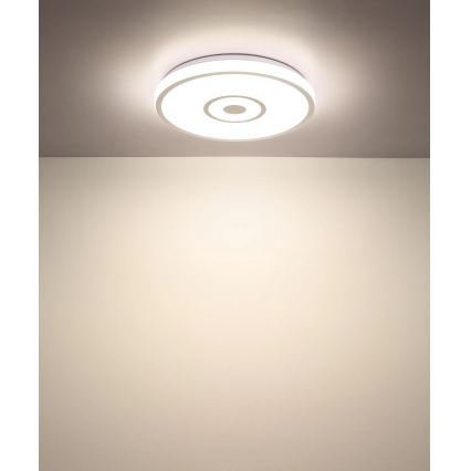 Globo - LED plafondlamp LED/24W/230V 3000/4000/6000K Ø 38 cm wit/mat chroom