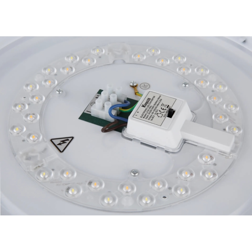 Globo - LED plafondlamp LED/24W/230V 3000/4000/6000K Ø 38 cm wit/mat chroom