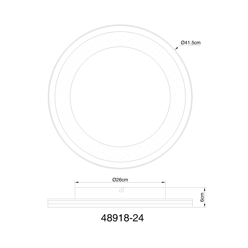Globo - Plafonnier à intensité variable LED LED/24W/230V 2700-6000K + télécommande