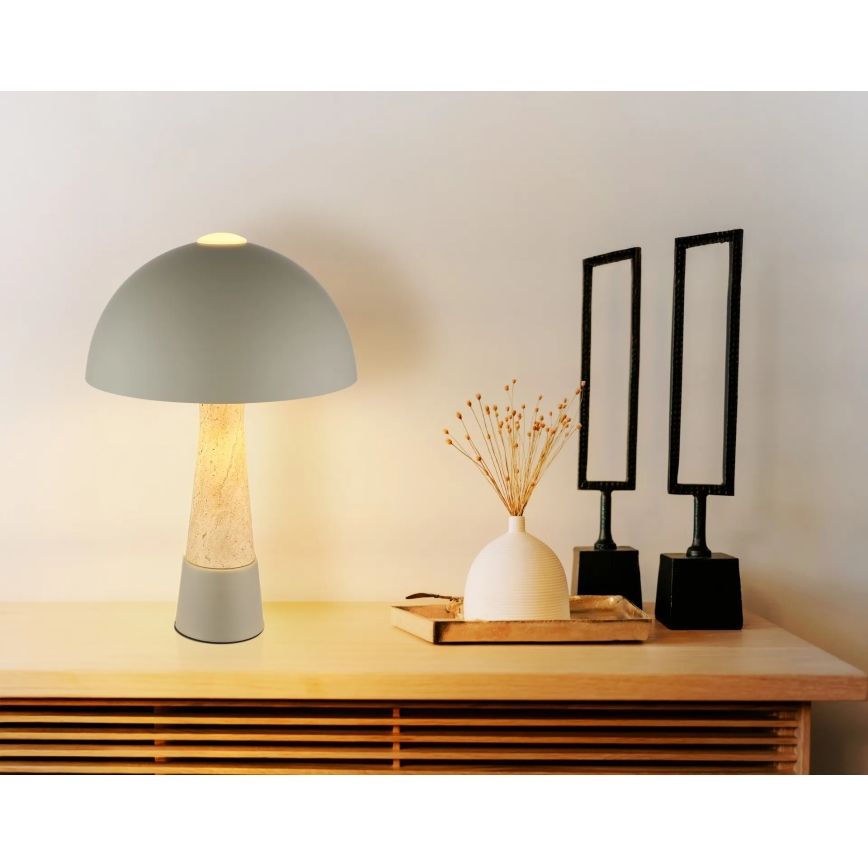 Globo - Lampe de table 1xE27ILLU/40W/230V grise