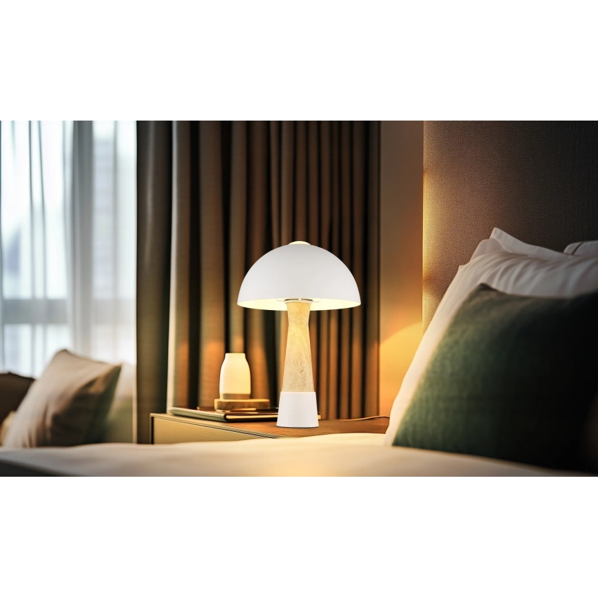 Globo - Lampe de table 1xE27ILLU/40W/230V crème