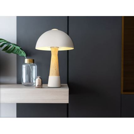 Globo - Lampe de table 1xE27ILLU/40W/230V crème