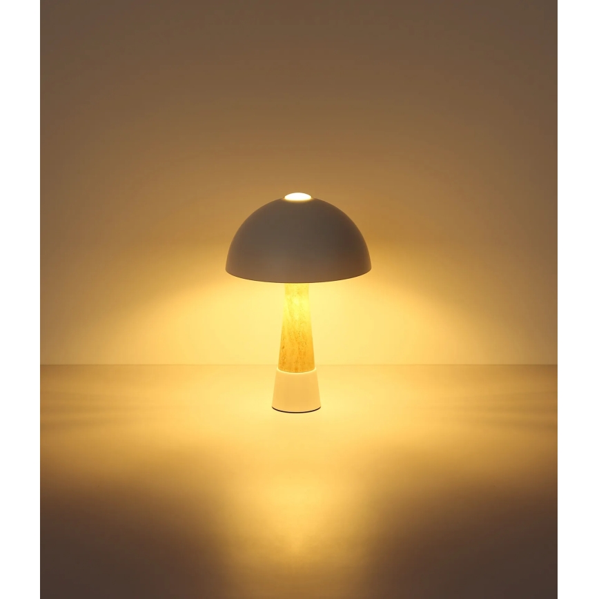 Globo - Lampe de table 1xE27ILLU/40W/230V crème