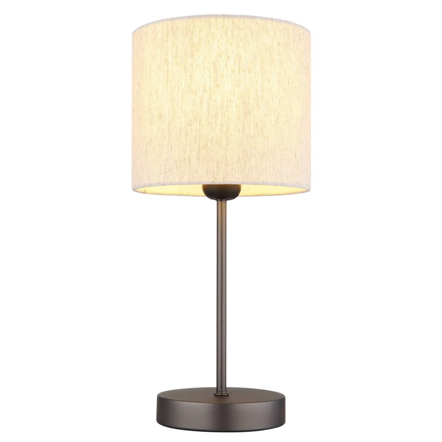 Globo - Tafellamp 1xE27/25W/230V zwart/beige