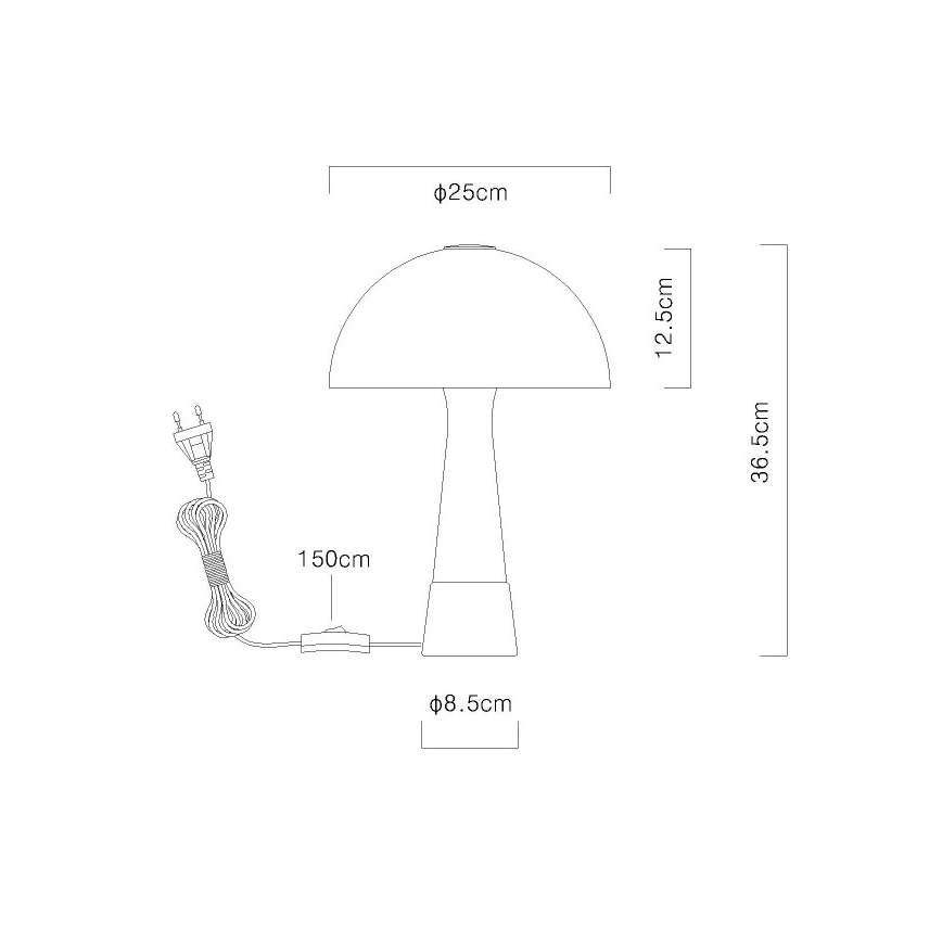 Globo - Lampe de table 1xE27ILLU/40W/230V verte