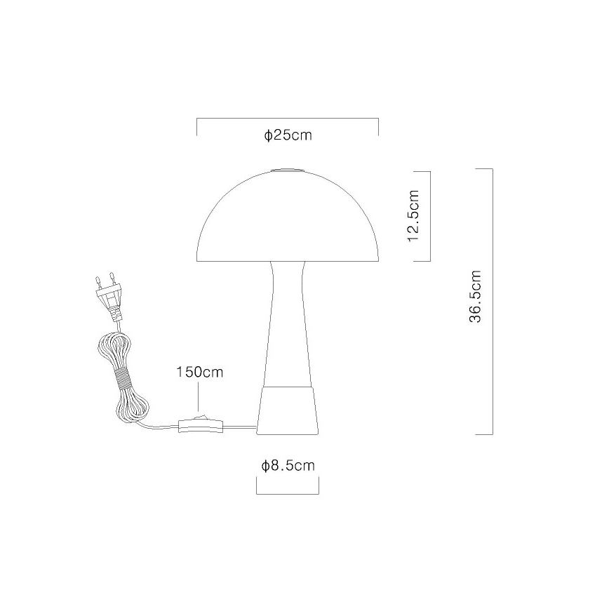 Globo - Tafellamp 1xE27ILLU/40W/230V beige