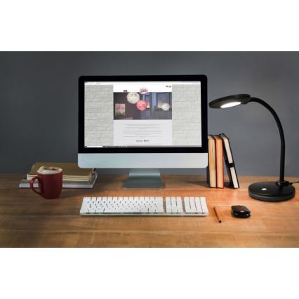 Globo - Lampe de table tactile à intensité variable LED/4,6W/230V noir