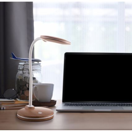Globo - Lampe de table tactile flexible à intensité variable LED/4,6W/230V marron