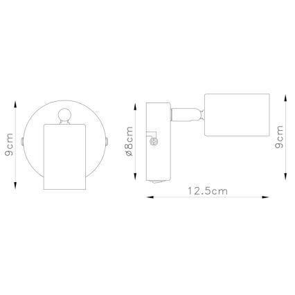 Globo - Wandspot 1xE27/60W/230V