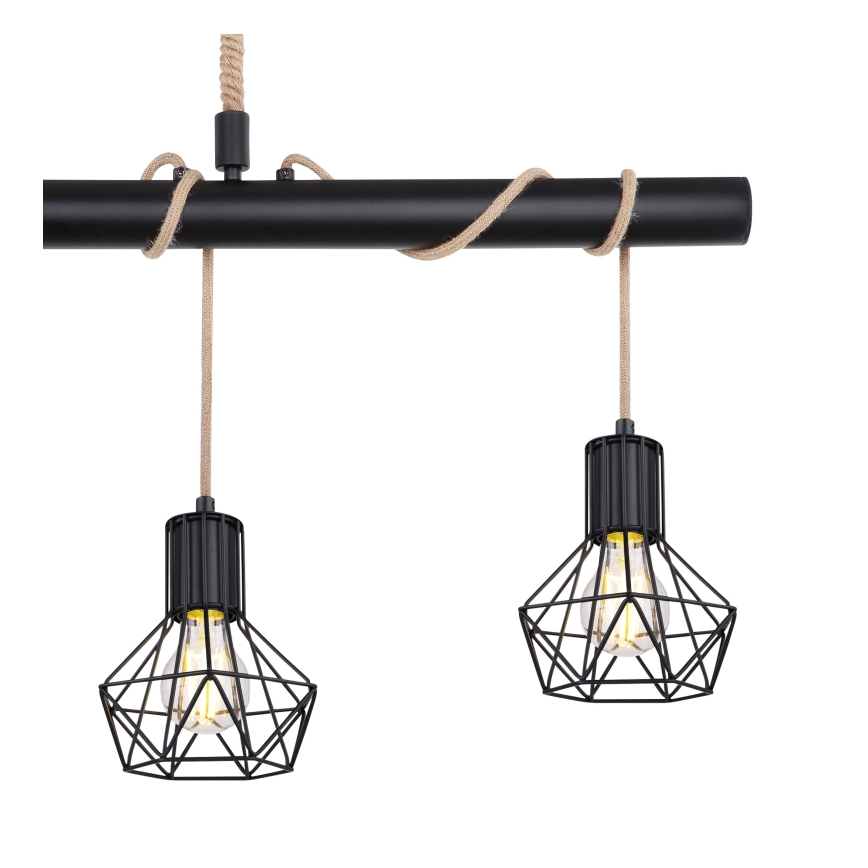 Globo 54017-4H - Hanglamp aan koord PRISKA 4xE27/60W/230V