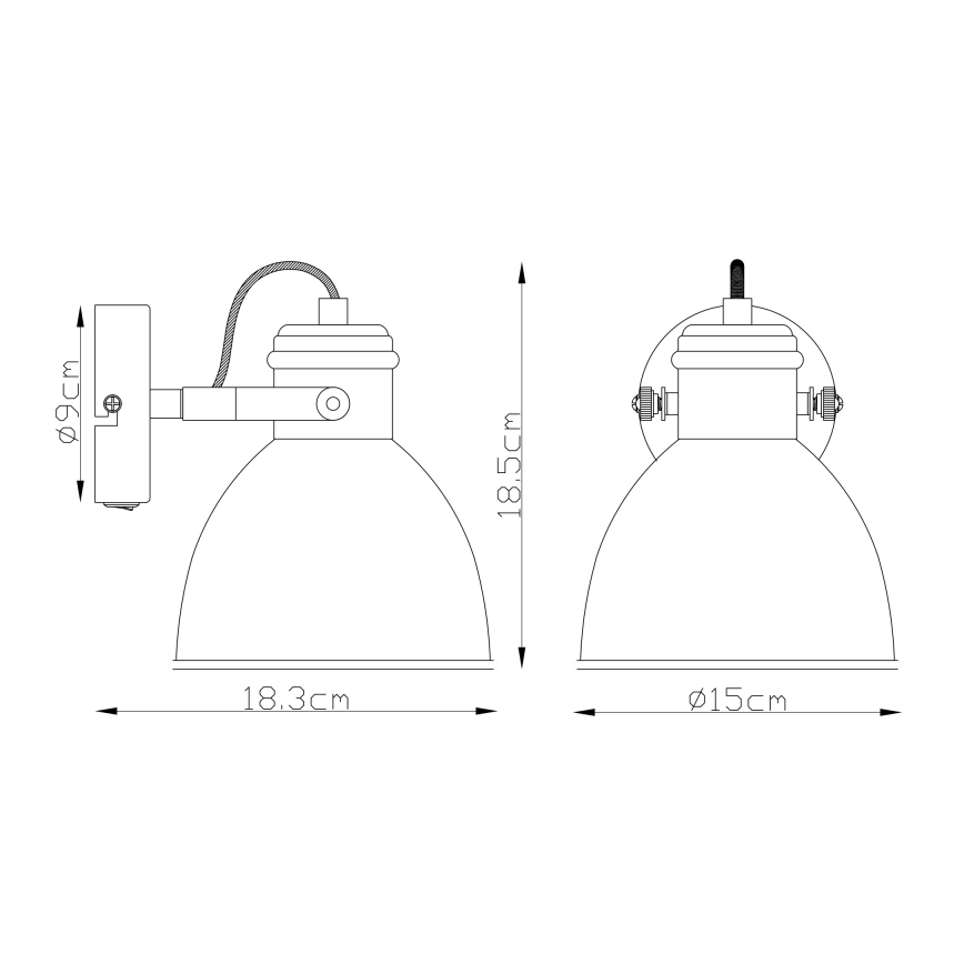 Globo - Wandspot 1xE27/40W/230V