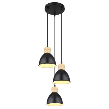 Globo - Suspension filaire 3xE27/40W/230V