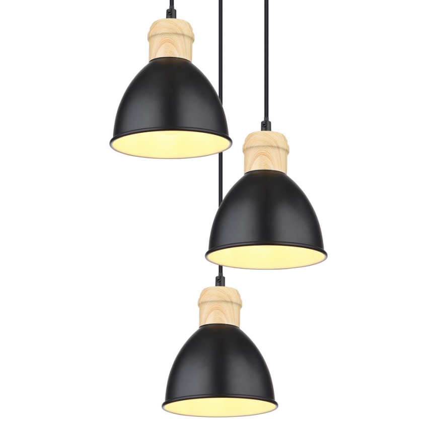 Globo - Suspension filaire 3xE27/40W/230V