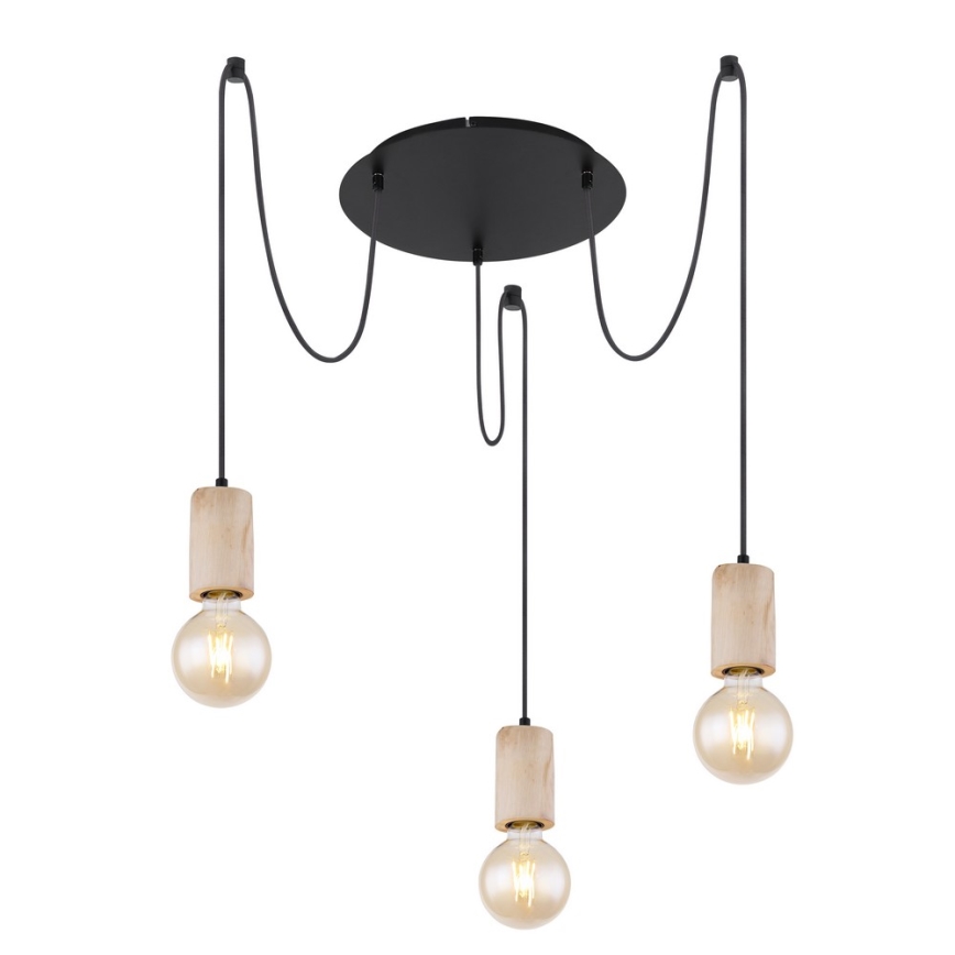 Globo - Hanglamp aan een koord 3xE27/60W/230V spin