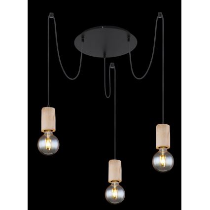 Globo - Hanglamp aan een koord 3xE27/60W/230V spin