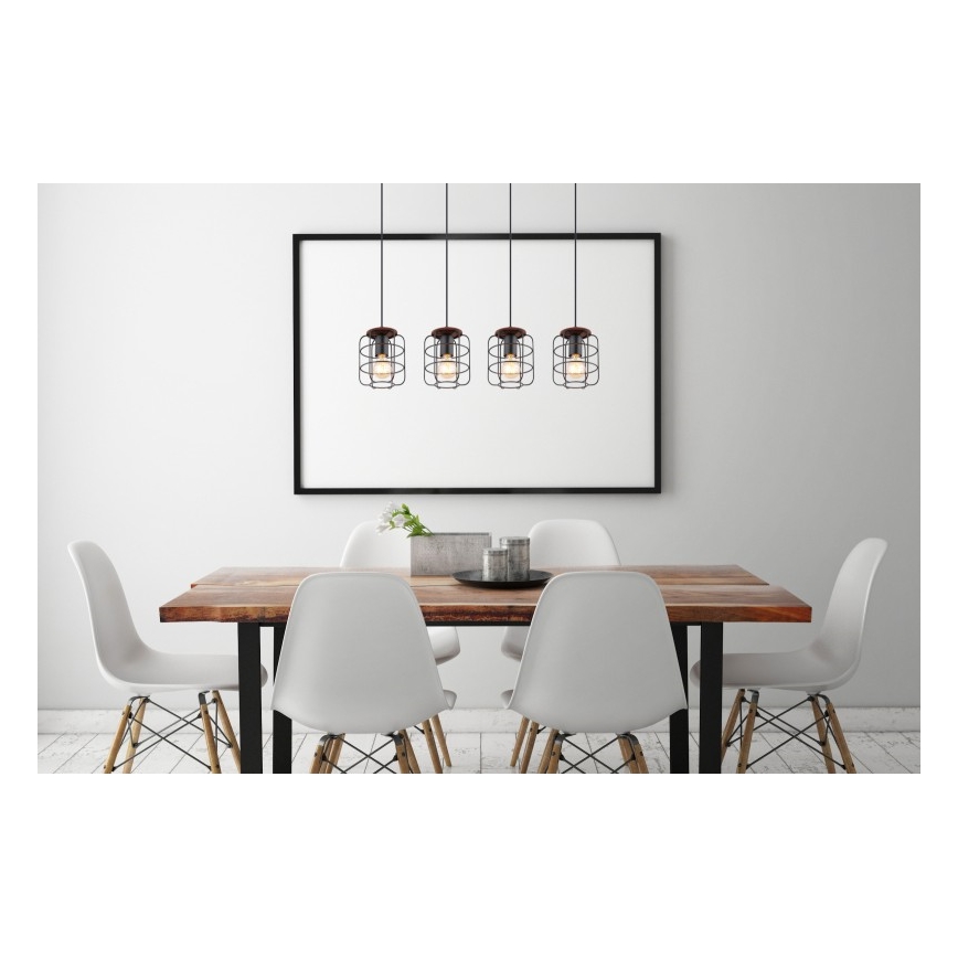 Globo - Hanglamp met kabel 4xE27/40W/230V