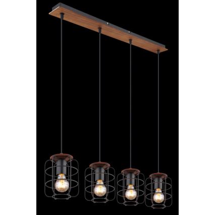 Globo - Suspension sur câble 4xE27/40W/230V