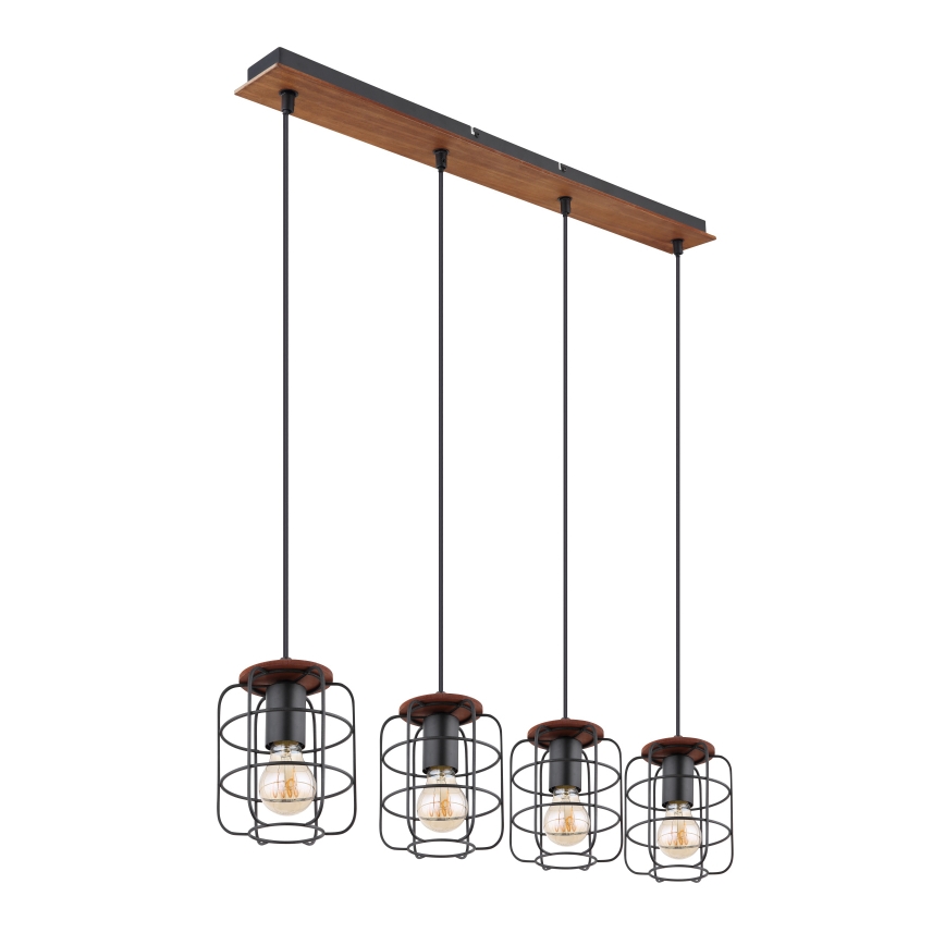 Globo - Suspension sur câble 4xE27/40W/230V