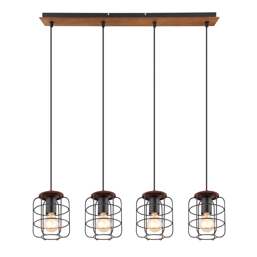 Globo - Suspension sur câble 4xE27/40W/230V
