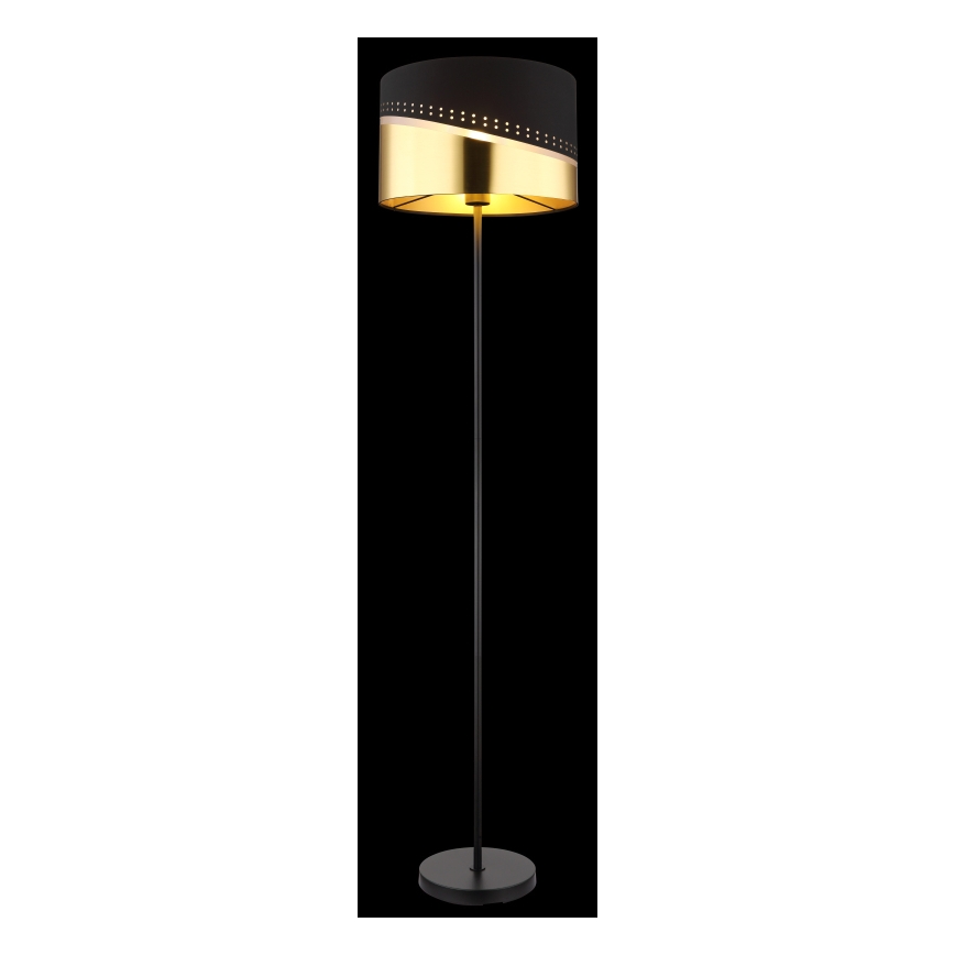 Globo - Staande Lamp 1xE27/60W/230V diameter 35 cm zwart/goud