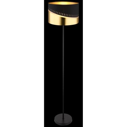 Globo - Staande Lamp 1xE27/60W/230V diameter 35 cm zwart/goud