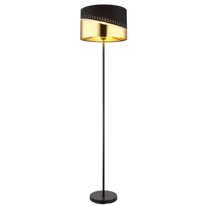 Globo - Staande Lamp 1xE27/60W/230V diameter 35 cm zwart/goud