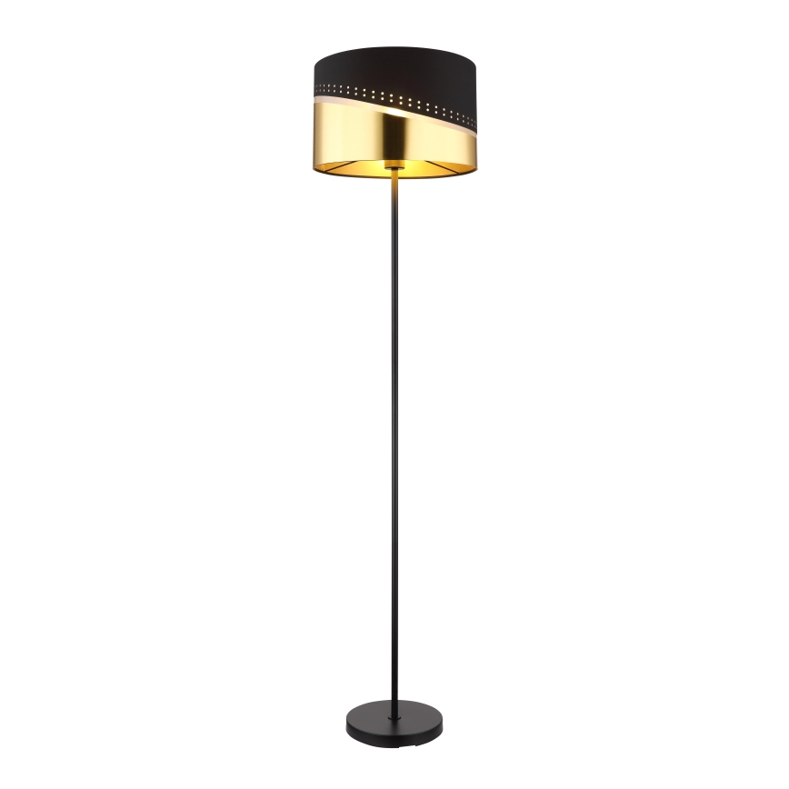 Globo - Staande Lamp 1xE27/60W/230V diameter 35 cm zwart/goud