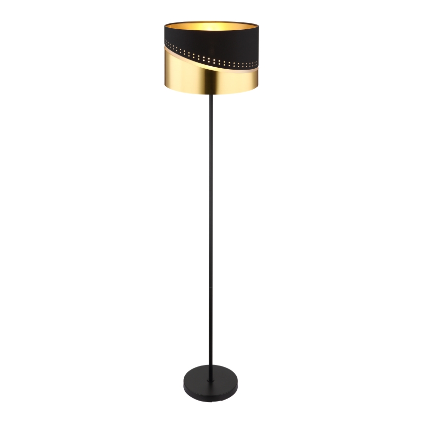 Globo - Staande Lamp 1xE27/60W/230V diameter 35 cm zwart/goud