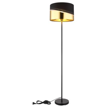Globo - Staande Lamp 1xE27/60W/230V diameter 35 cm zwart/goud