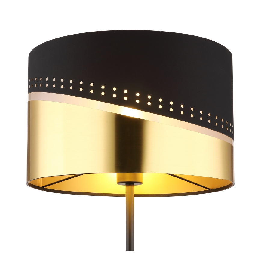 Globo - Staande Lamp 1xE27/60W/230V diameter 35 cm zwart/goud