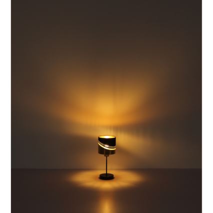 Globo - Lampe de table 1xE27/40W/230V d. 16 cm noir/doré