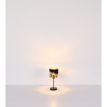 Globo - Lampe de table 1xE27/40W/230V d. 16 cm noir/doré