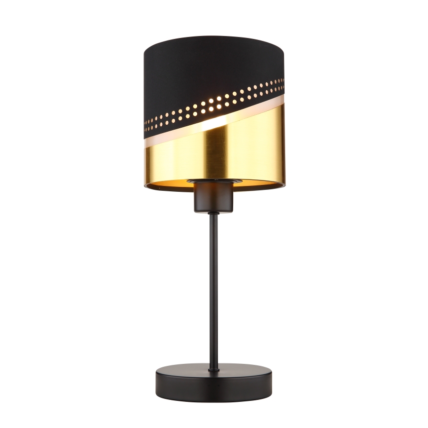 Globo - Lampe de table 1xE27/40W/230V d. 16 cm noir/doré