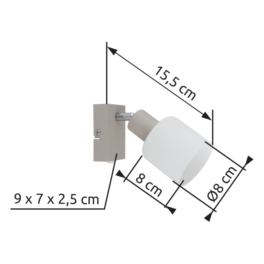 Globo - Applique murale spot 1xE14/25W/230V