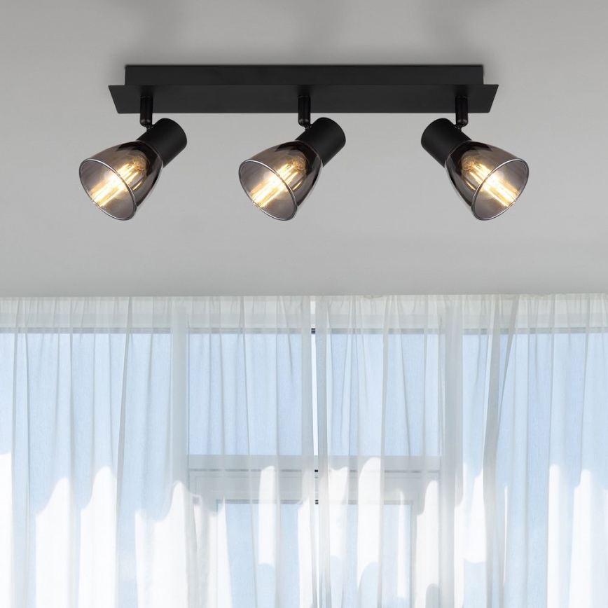 Globo - Inbouwspot 3xE14/40W/230V zwart