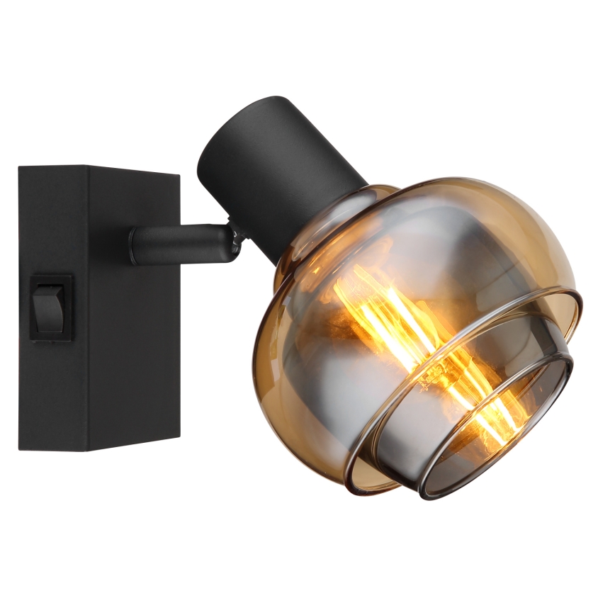 Globo - Wandspot 1xE14/40W/230V zwart