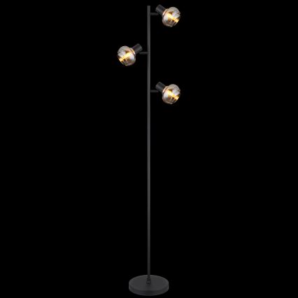Globo - Lampadaire 3xE14/40W/230V noir