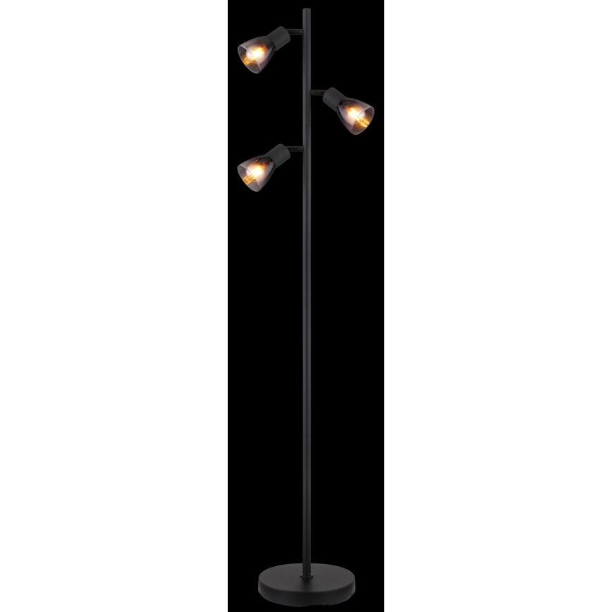 Globo - Staande Lamp 3xE14/25W/230V zwart