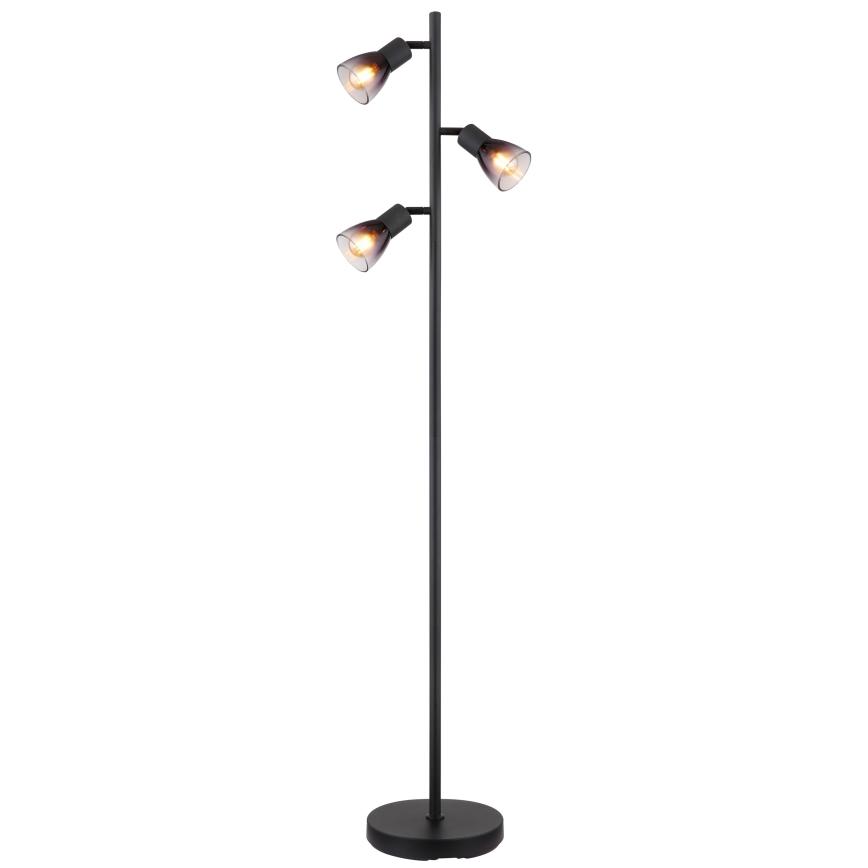 Globo - Staande Lamp 3xE14/25W/230V zwart