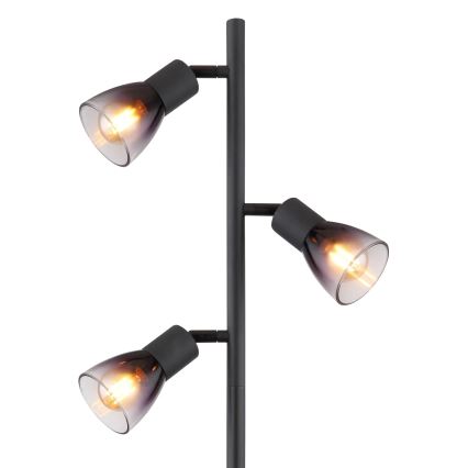 Globo - Staande Lamp 3xE14/25W/230V zwart