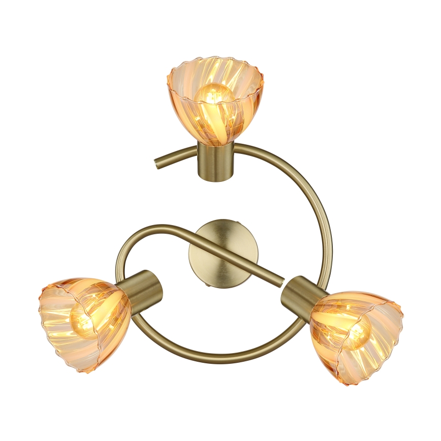 Globo - Spot 3xE14/40W/230V doré