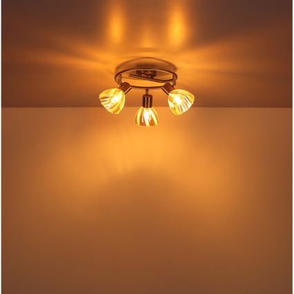 Globo - Spot 3xE14/40W/230V doré